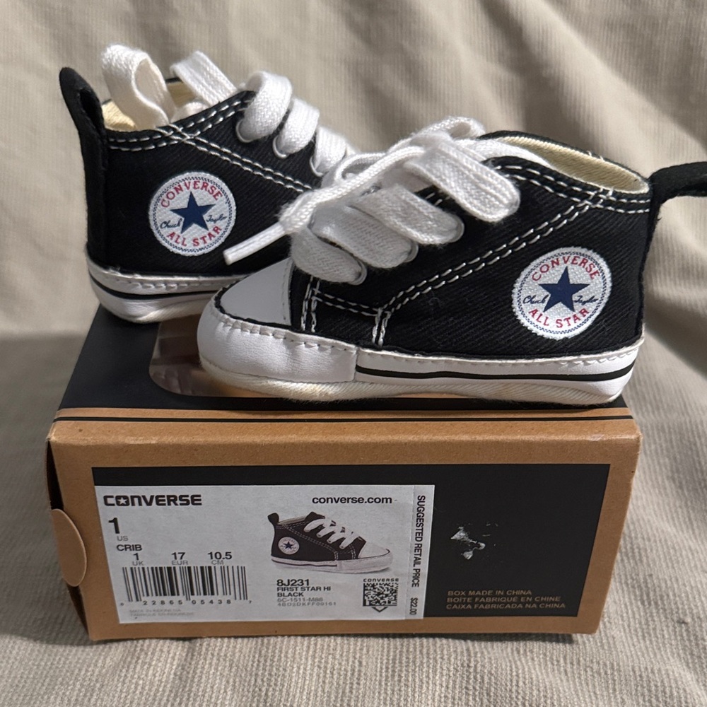 Converse Black and White Kids Sneakers